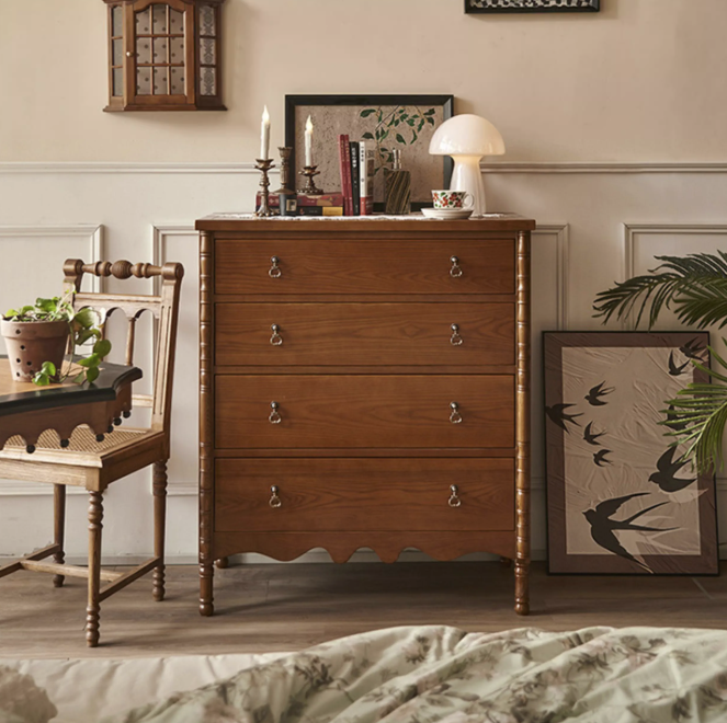 法式復古收納儲物抽屜四層櫃