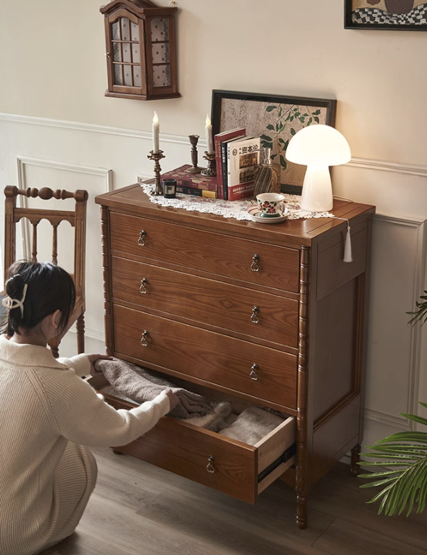 法式復古收納儲物抽屜四層櫃