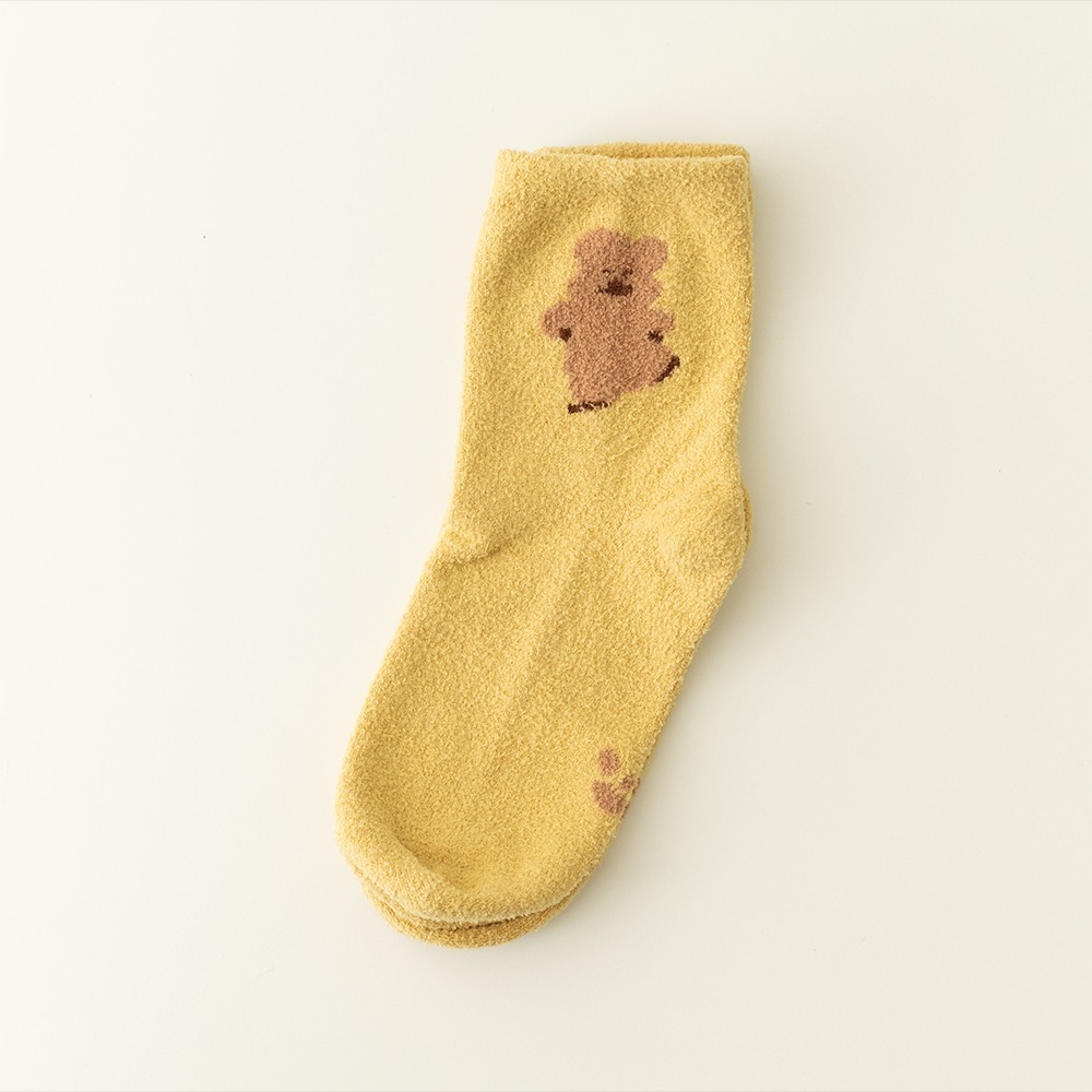 【Dinotaeng】HAPPY QUOKKA FLUFFY SOCKS 造型絨毛襪