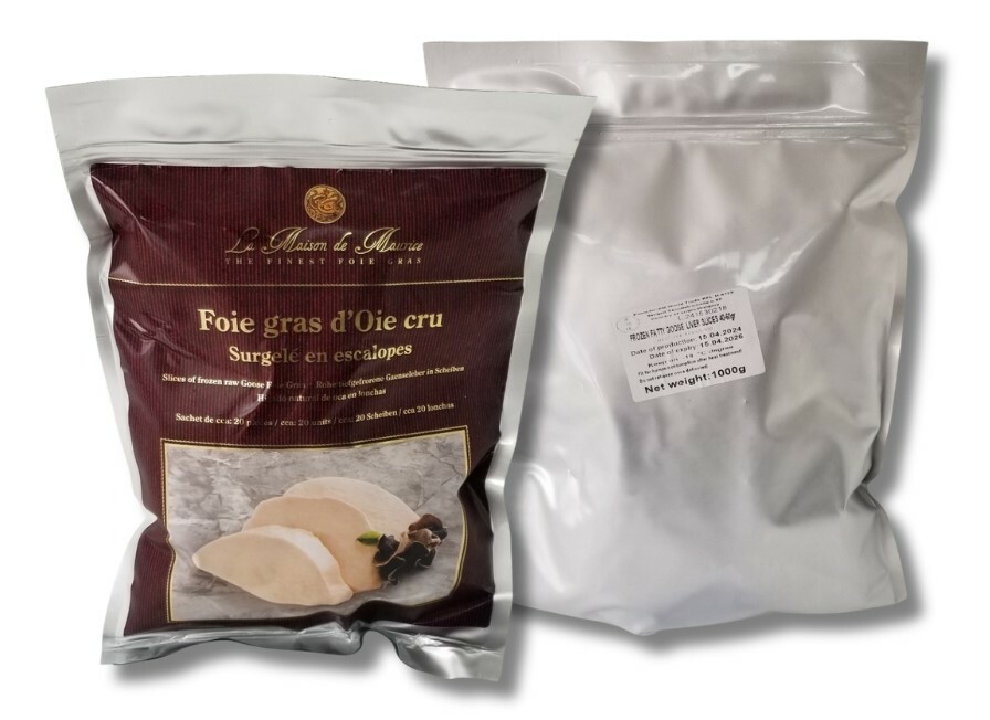 Hungary Goose Foie Gras slice 40-60g, 1kg/pack