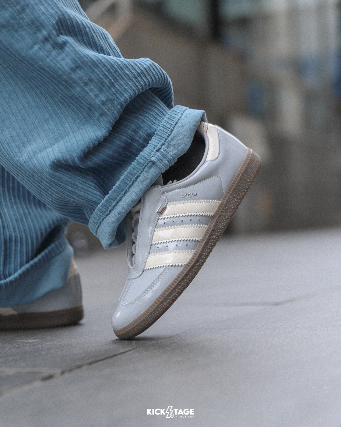 男女鞋 ADIDAS SAMBA OG 銀灰 皮革 橡膠底 德訓鞋 扁鞋 休閒鞋【JQ0012】