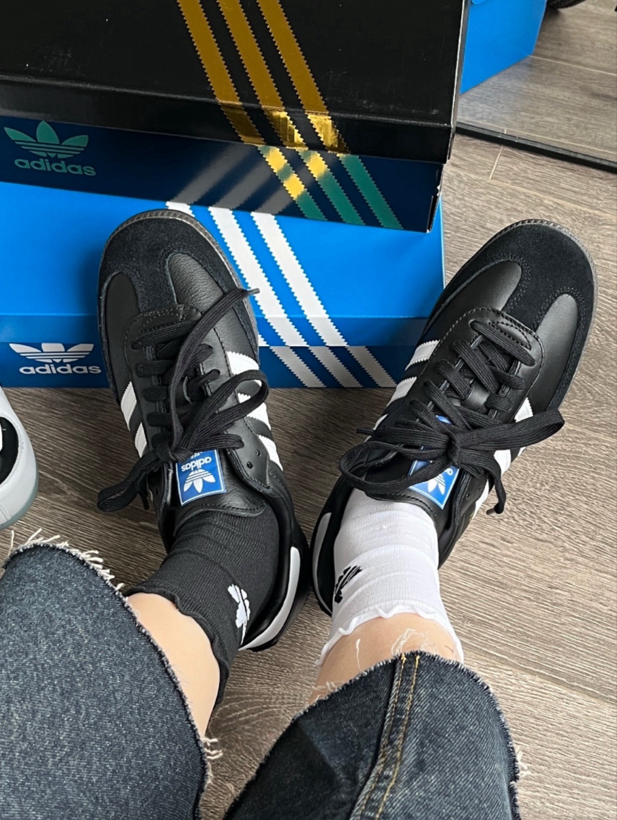 Adidas Originals Samba OG 黑 黑灰 黑白 復古 經典款 德訓鞋 焦糖底 男女款 情侶款 B75807/預購