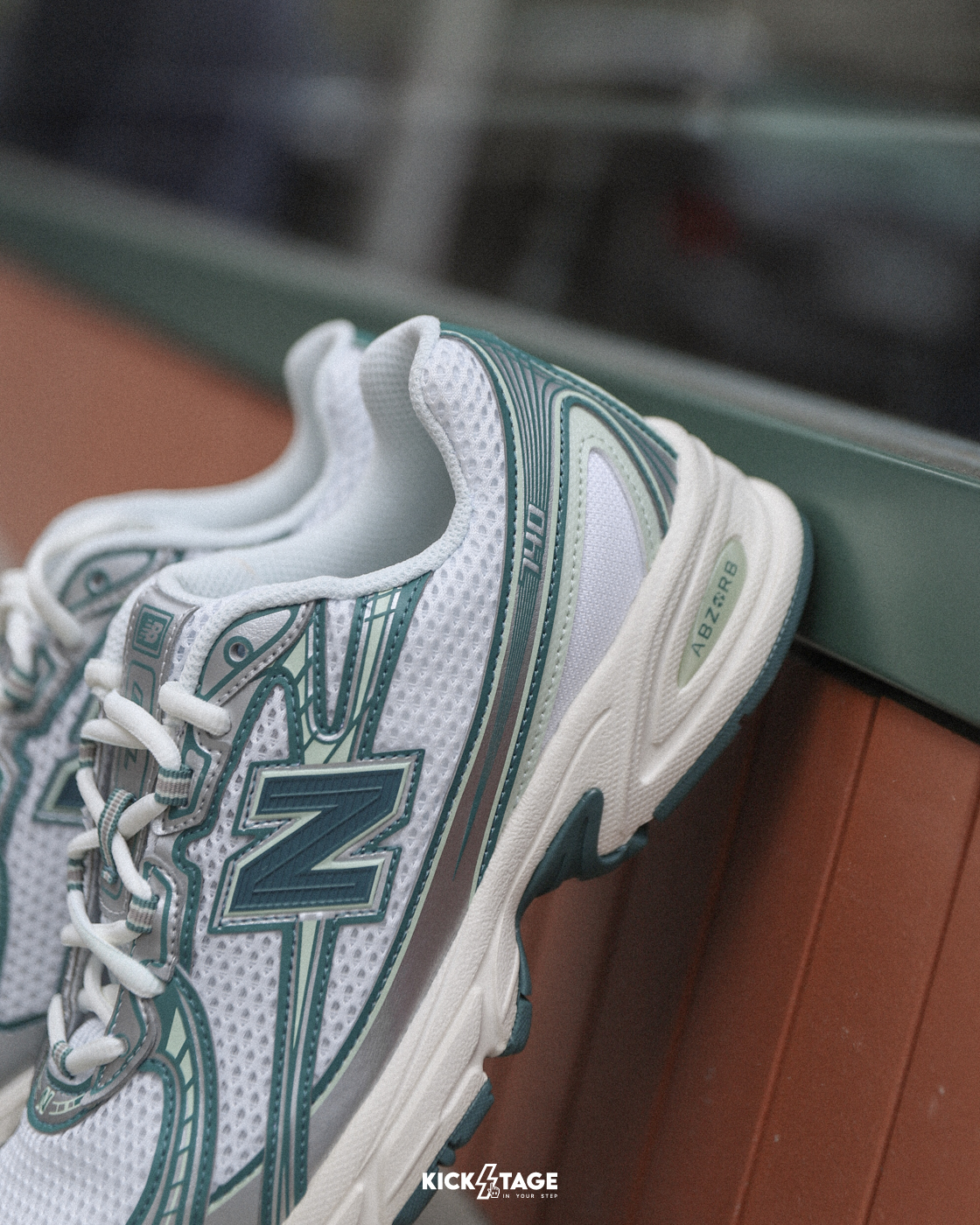 男女鞋 NEW BALANCE 740 沼綠 網布 透氣 復古 老爹鞋 休閒鞋【U740GR2】NB740