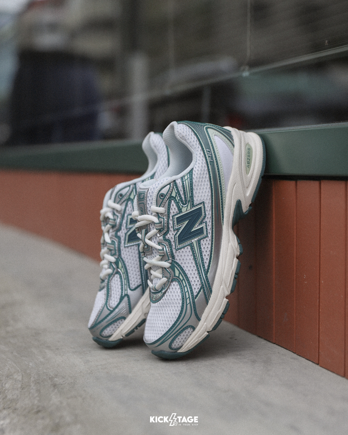 男女鞋 NEW BALANCE 740 沼綠 網布 透氣 復古 老爹鞋 休閒鞋【U740GR2】NB740