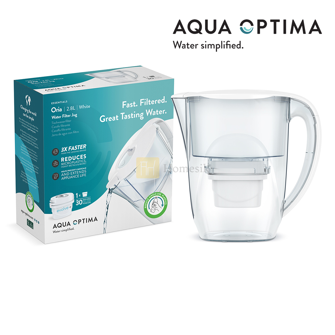 Oria 白色2.8L濾水壺連Evolve+ 濾芯1件 (PJ0604) 淨水壺 濾水器
