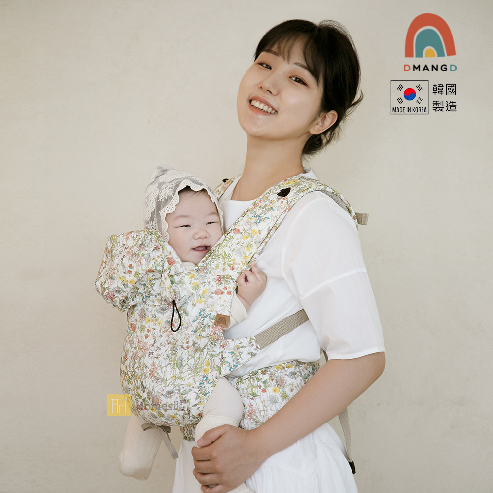 韓國 illi 透氣多功能嬰兒背帶 - 繽紛花朵 (四季適用) P00000CB