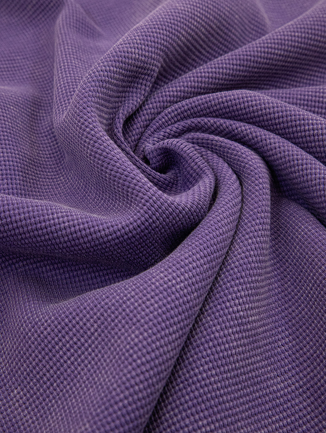 VANDYTHEPINK® VANDY DESIGN L/S 紫 漢堡印花 華夫格 長T【VD1040-103】