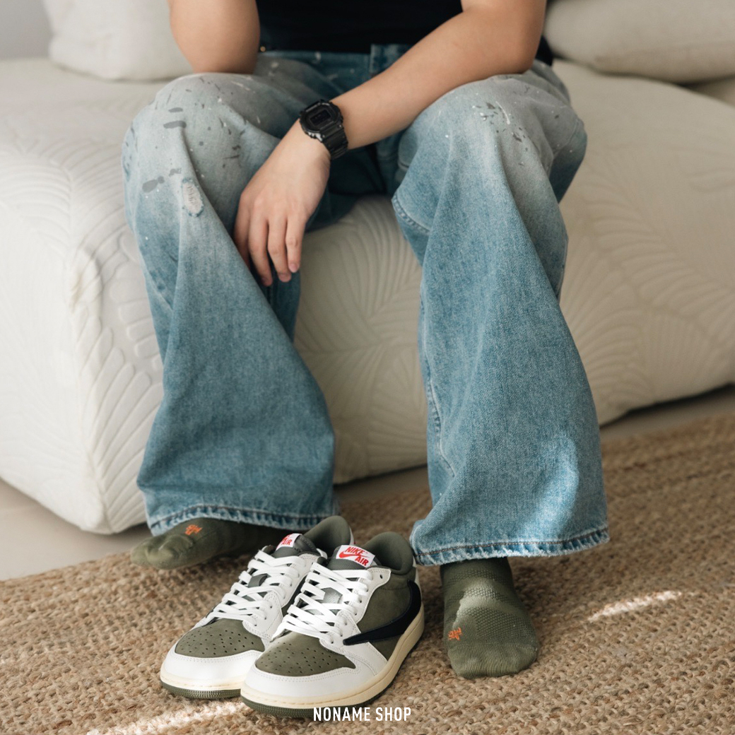 NIKE X TRAVIS SCOTT AIR JORDAN 1 LOW OG "REVERSE OLIVE" 倒勾 橄欖綠 (男款)