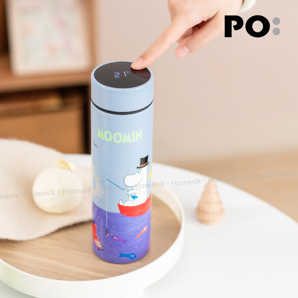 姆明智能温度感應保温杯260ml ,椰子白 (天倫之樂) PO:15189