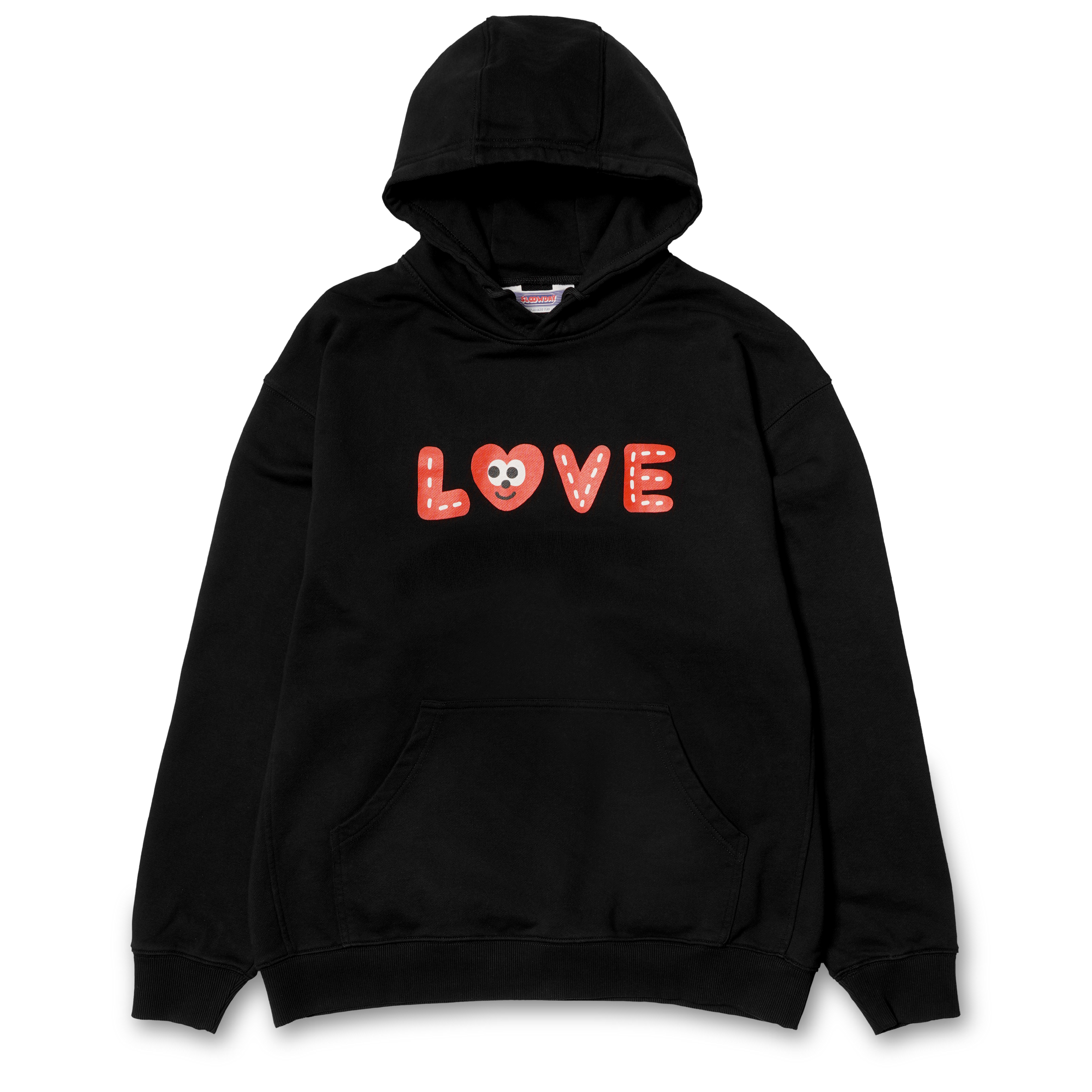 SLOOWDAY LOVE ONE-CHU HOODIE SYHS001 BLACK