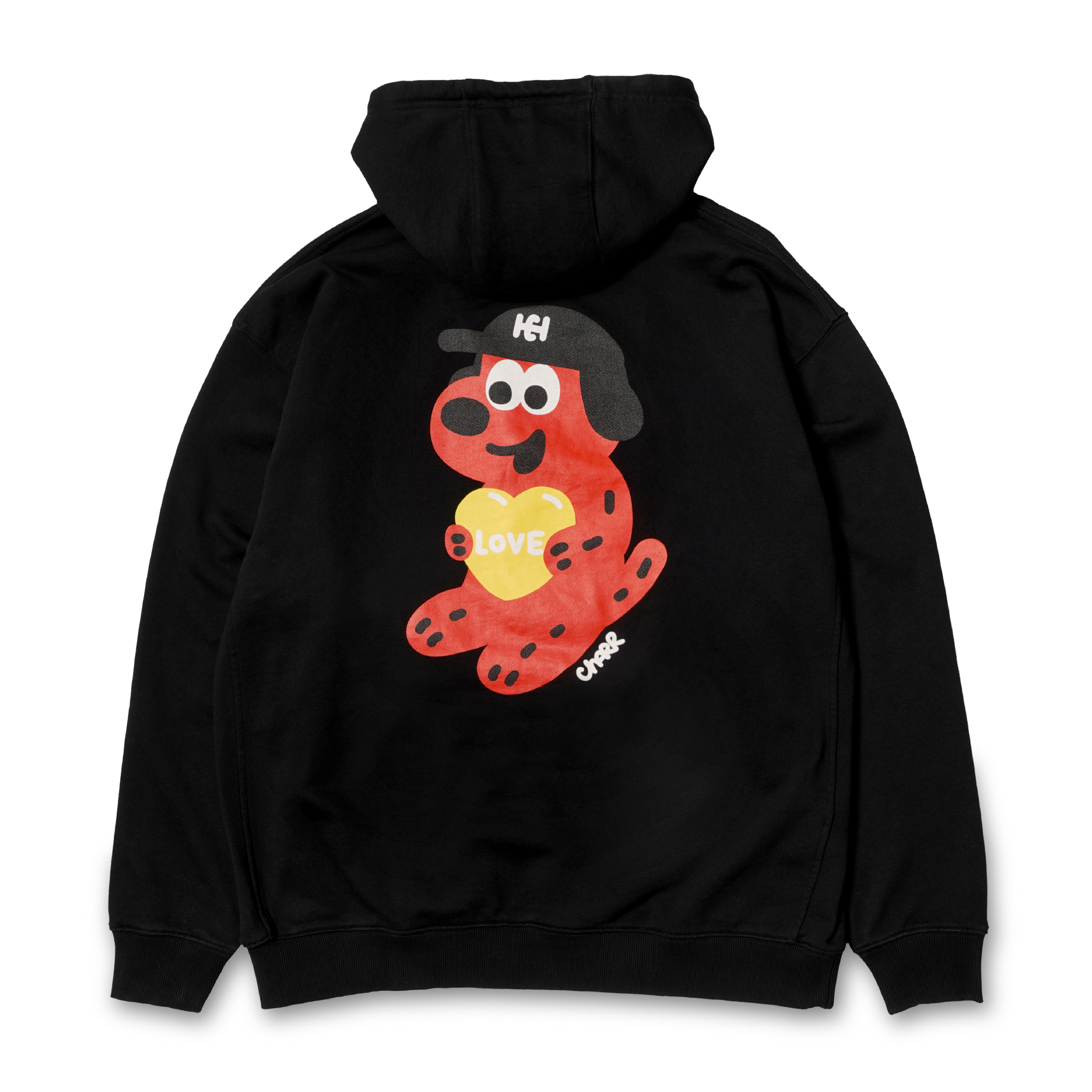 SLOOWDAY LOVE ONE-CHU HOODIE SYHS001 BLACK