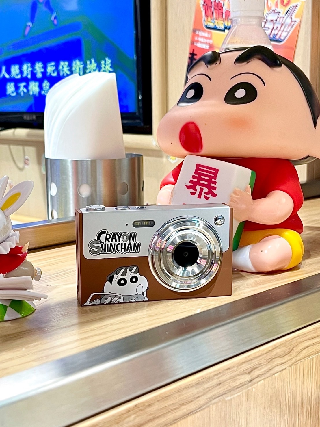 <正版授權>蠟筆小新 相機 CCD 高清 棕色