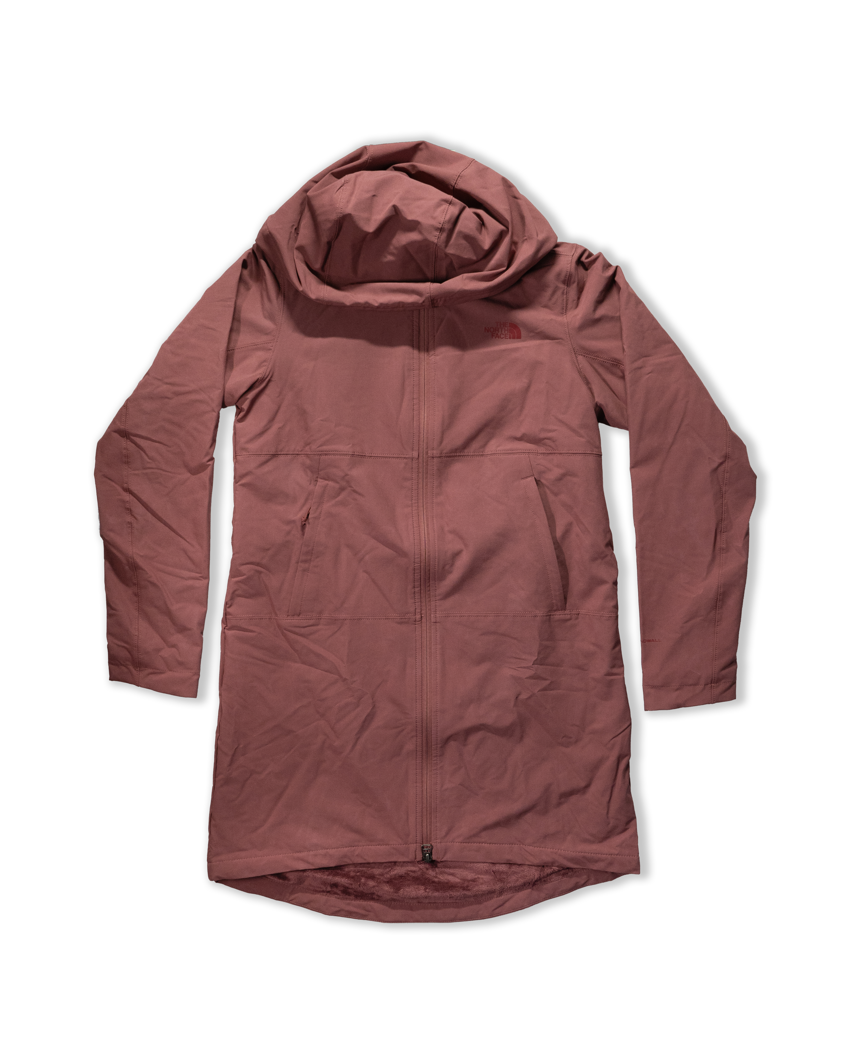 TNF北臉 0152 女 棕紅 Windwall (右手微髒）