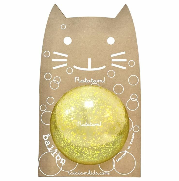 RATATAMKIDS 泡泡閃亮氣球 The Cat Bubble Ball 15 cm – Yellow