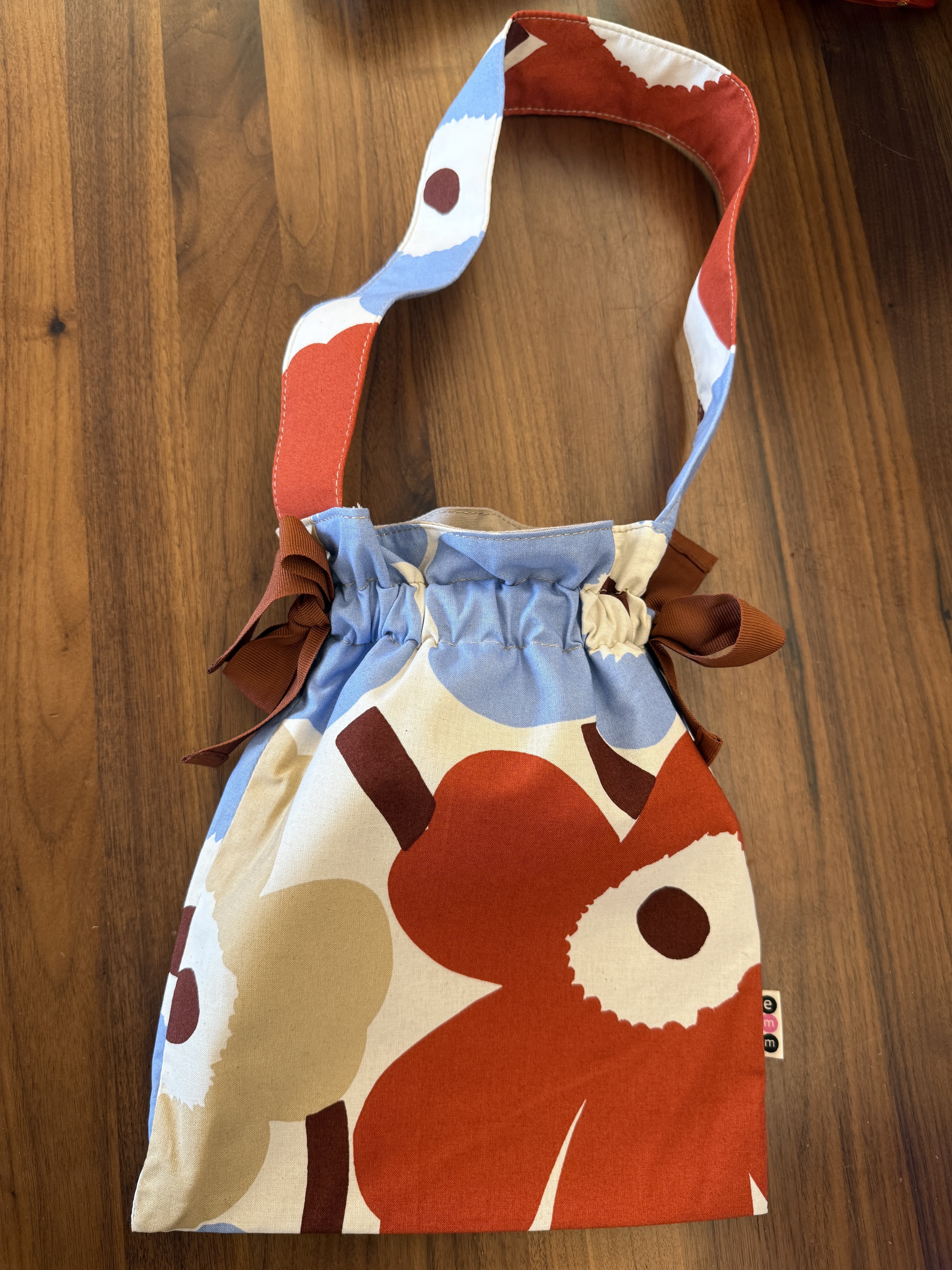 Mini 單肩索帶tote | marimekko asia limited beige brow blue Unikko 中花