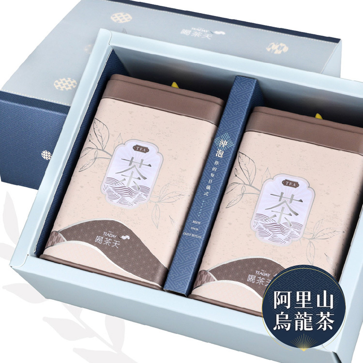 阿里山烏龍茶2入禮盒(罐裝)