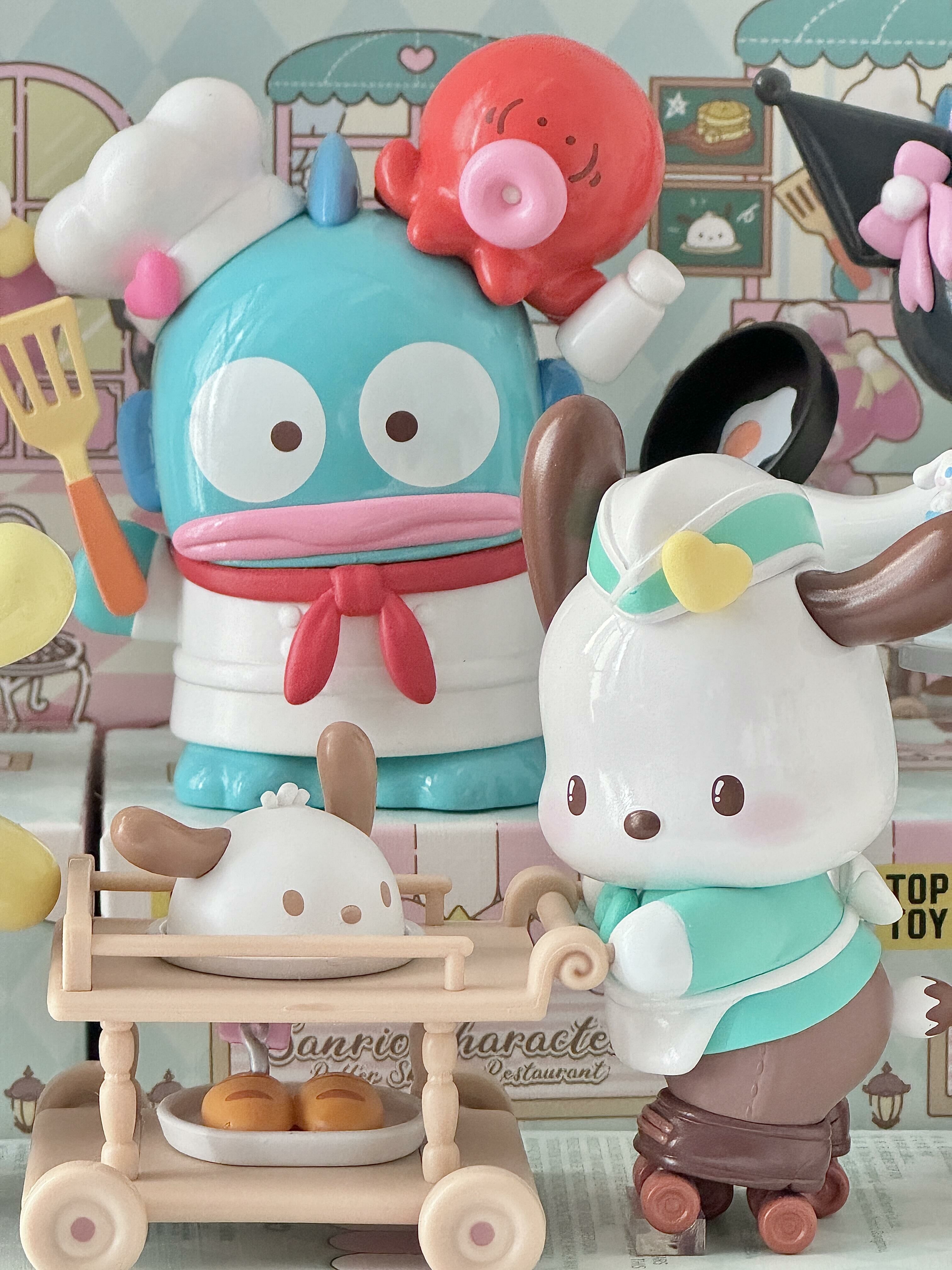 Sanrio 三麗鷗 正版授權 三麗鷗家族滑輪西餐廳系列 公仔 盲盒 6+1款(任買兩件711免運)/預購