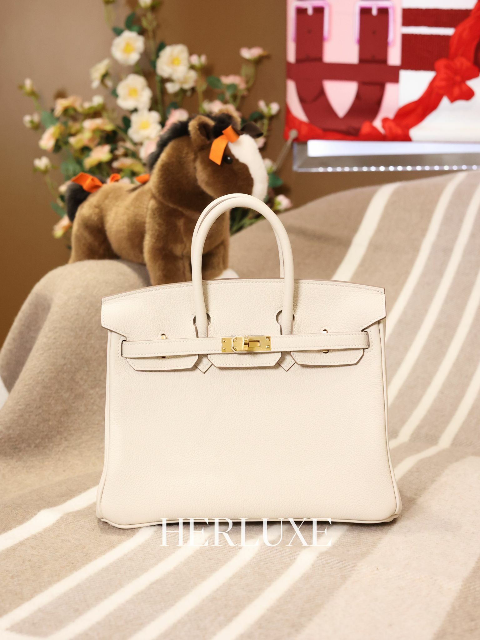 Birkin 25 10 craie cc togo K
