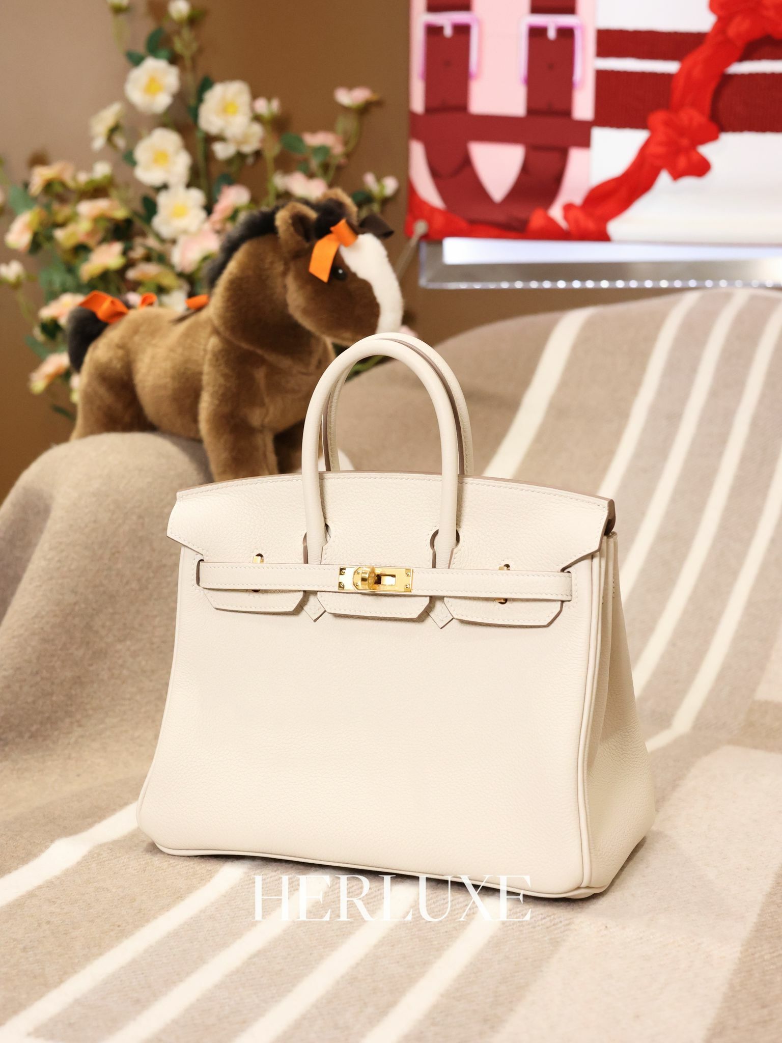 Birkin 25 10 craie cc togo K
