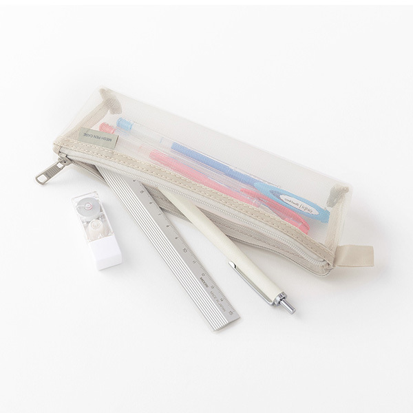 CL迷你細網筆袋 灰色 / MIDORI / JAPAN