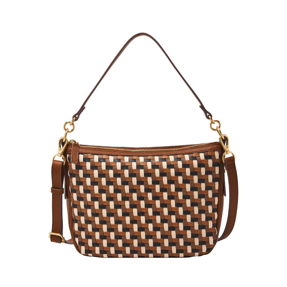 Jolie 真皮新月斜背包 (兩色可選)