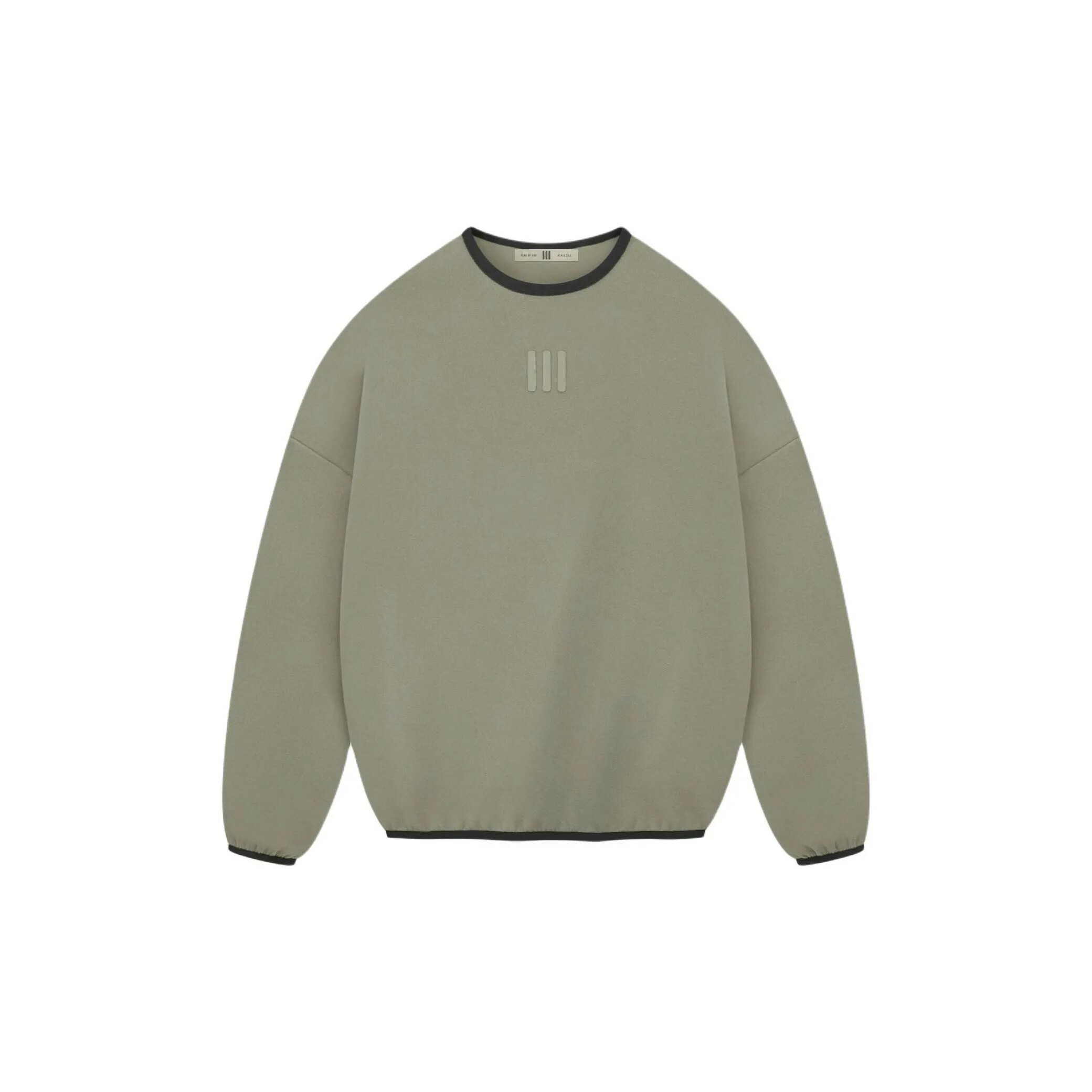 Adidas x Fear of God Athletics Crew 大學T 麂皮絨 卡其 IS5304