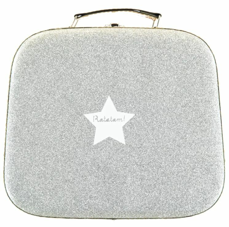 RATATAMKIDS 閃亮小手提箱 Glitter Suitcase – Silver