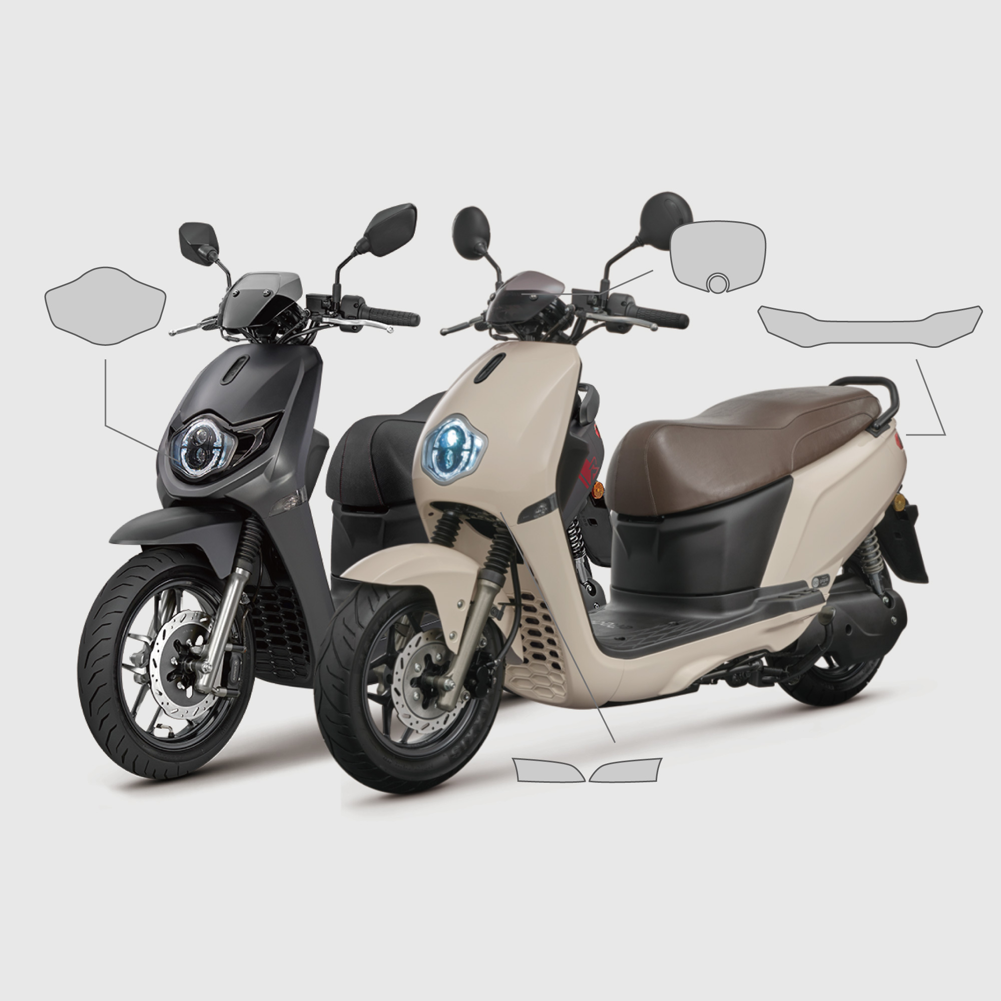 SUZUKI eReady FUN/RUN/MINI｜3M頂級犀牛皮保護膜