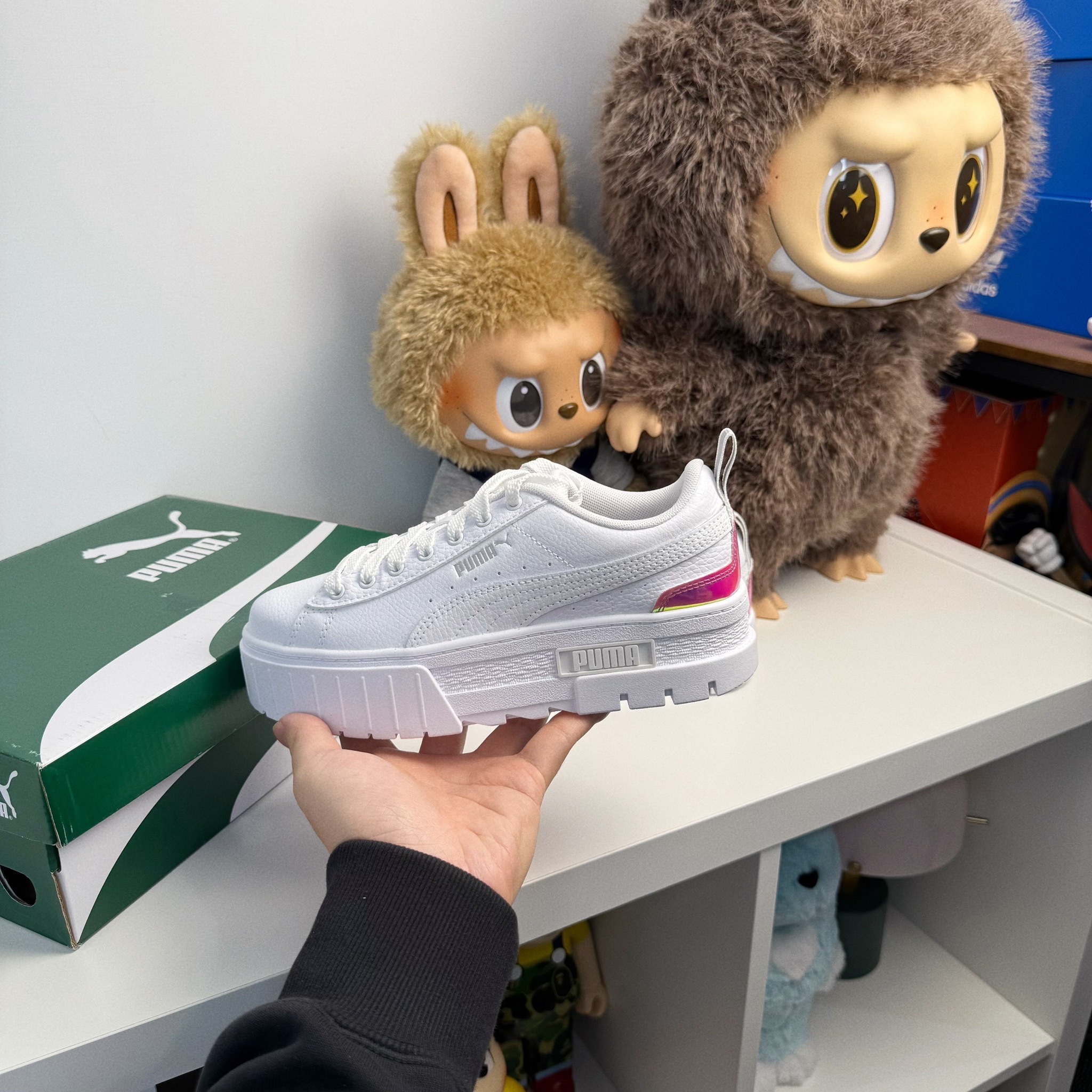 PUMA Mayze 歐洲限定 仙杜瑞拉 彩虹 白色 厚底鞋 增高 蔡依林 38879601