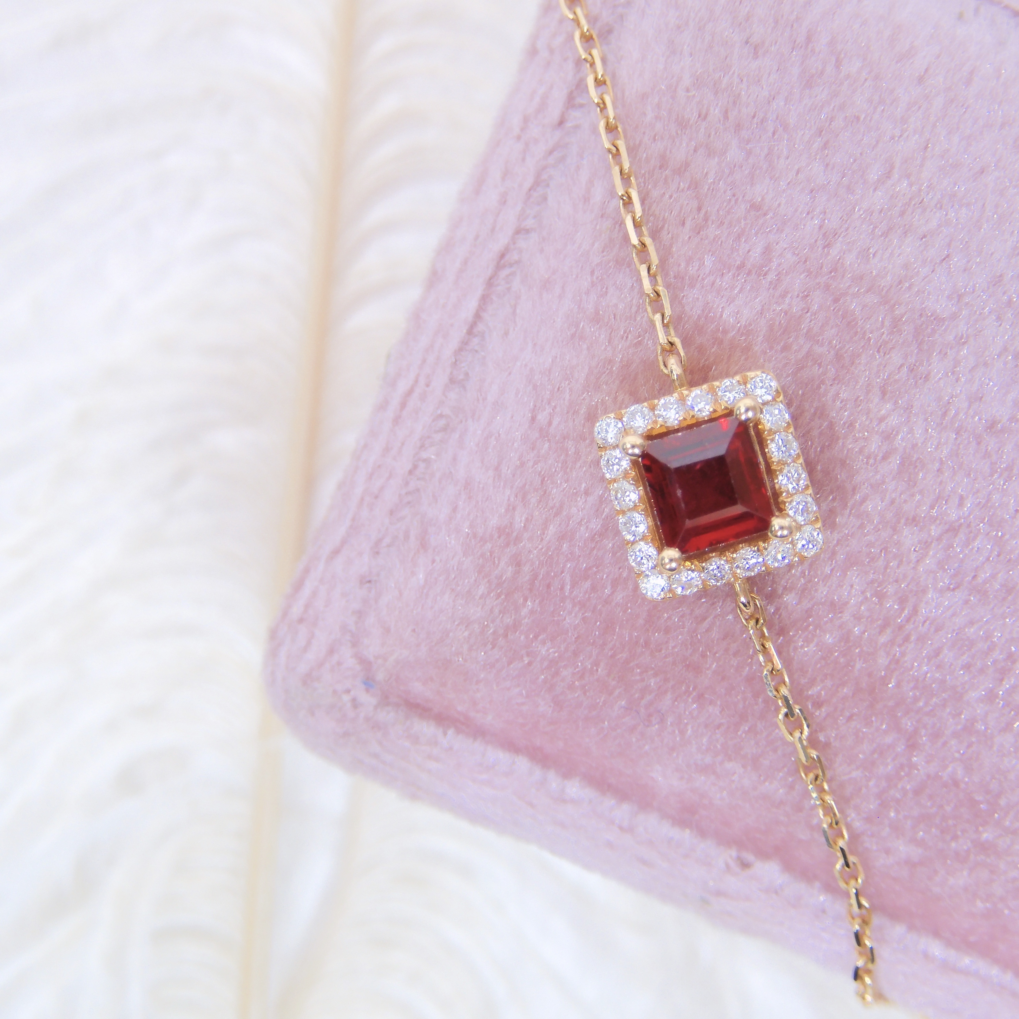 18K金 0.42ct 紅寶石手鏈