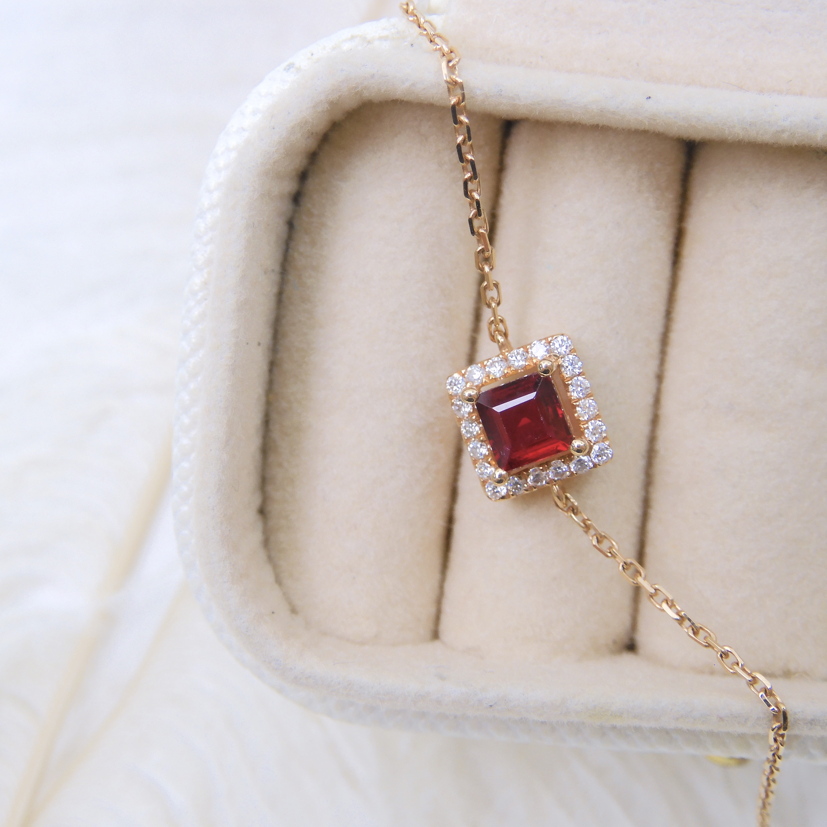 18K金 0.42ct 紅寶石手鏈