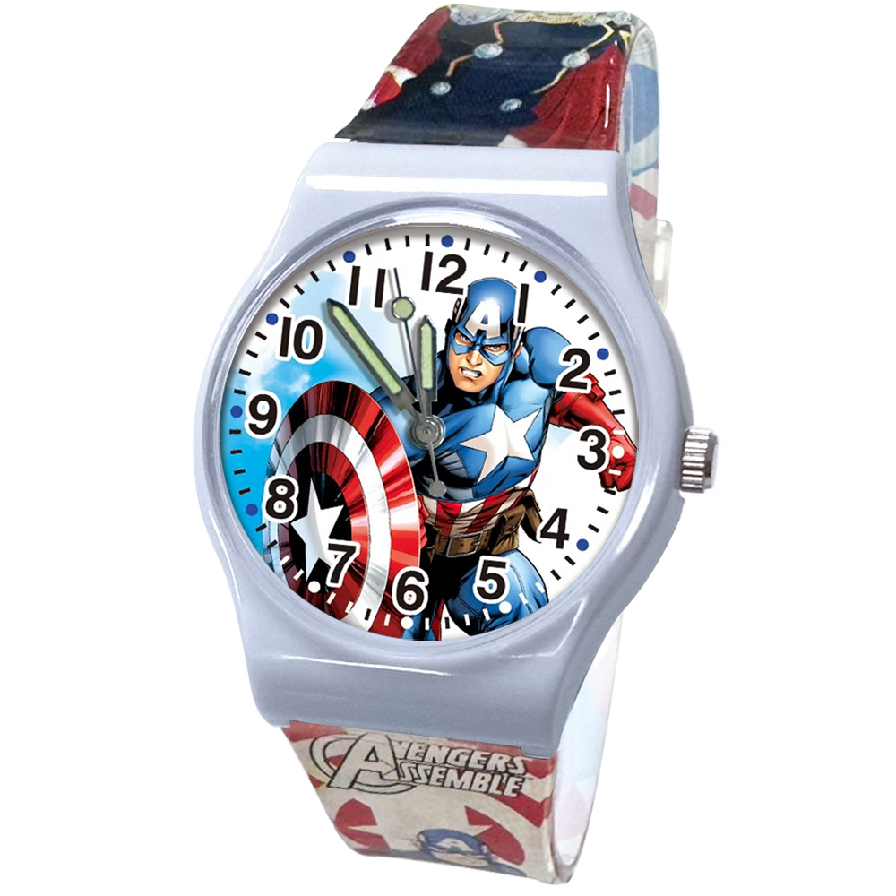 【Marvel漫威】美國隊長數位印花兒童錶 (2507)