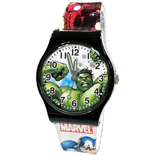 【Marvel漫威】綠巨人浩克數位印花兒童錶 (2509)