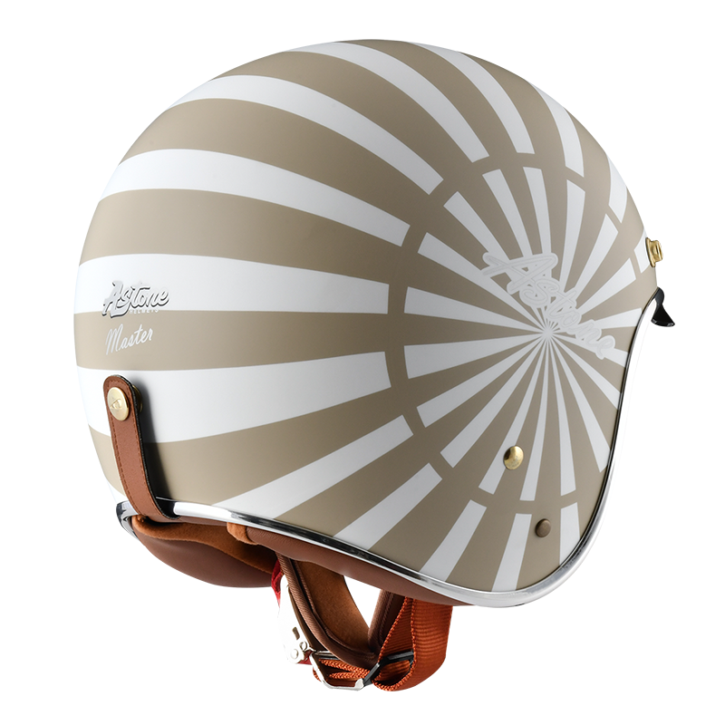 ASTONE SP7 AT46 平卡其 白 彩繪  3/4罩式帽款