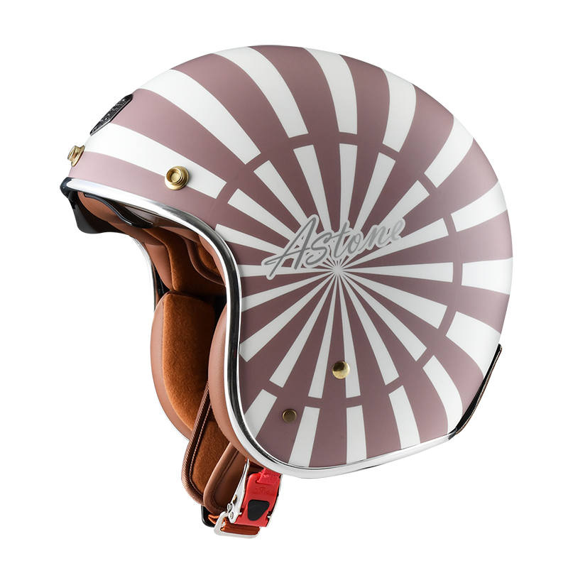 ASTONE SP7 AT46 平法粉 白 彩繪  3/4罩式帽款