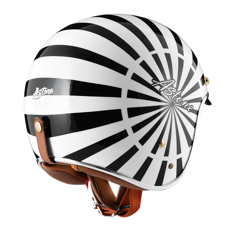 ASTONE SP7 AT46 白 黑 彩繪  3/4罩式帽款