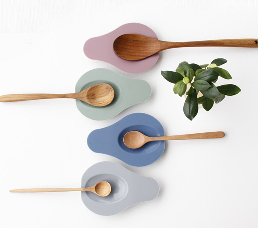 韓國 酪梨造型矽膠湯勺墊（四色）