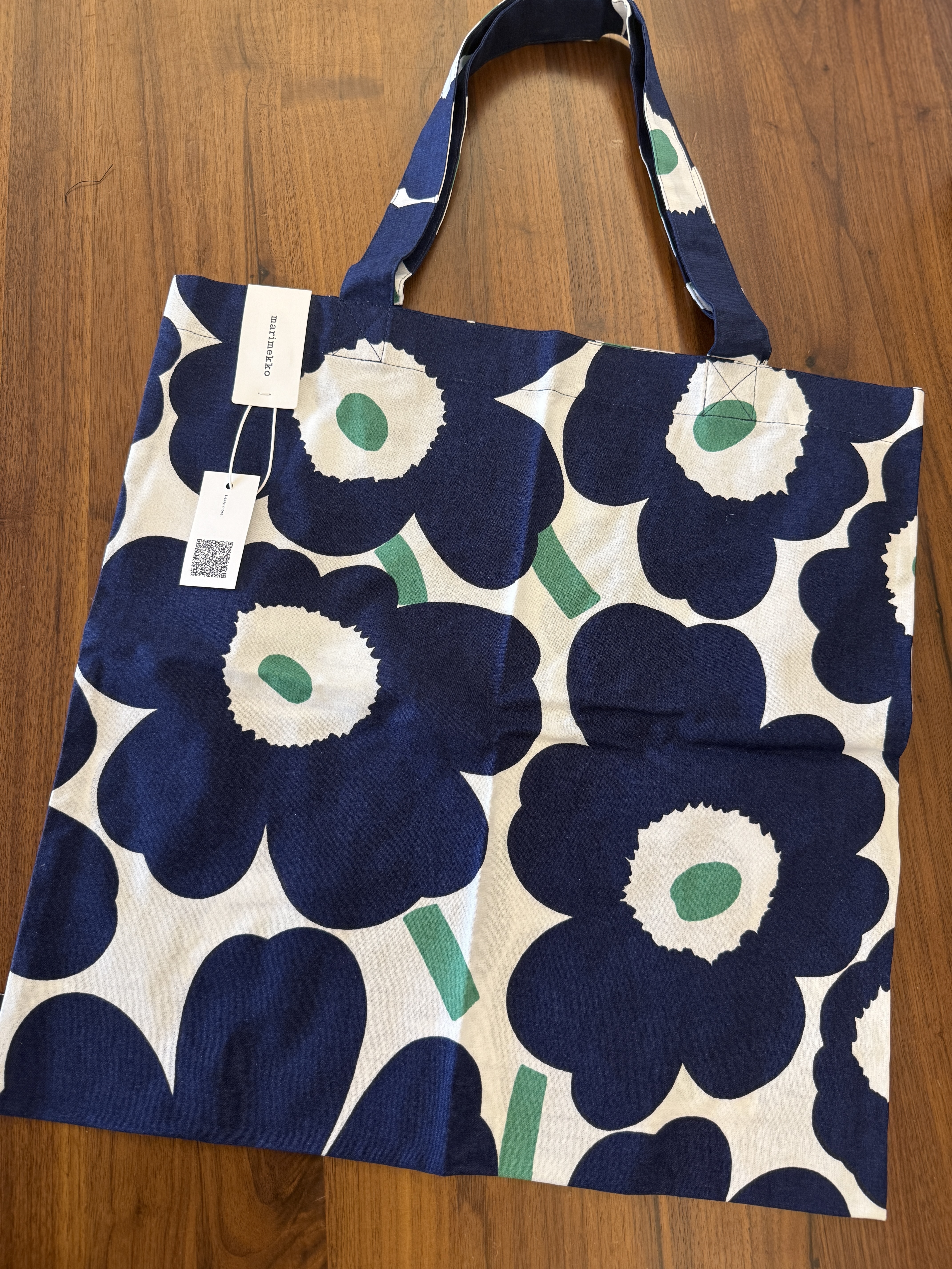 正方形Tote | 絕版 crossover布 | navy x green
