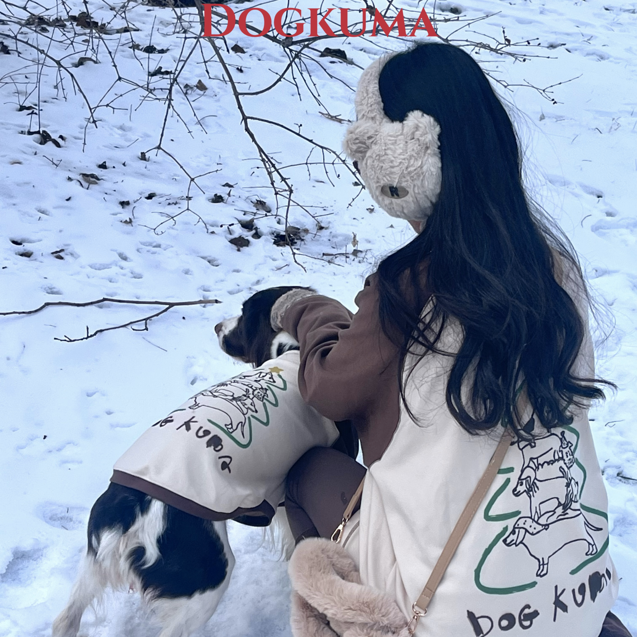 DOGKUMA - 親子拼接上衣- 家長款