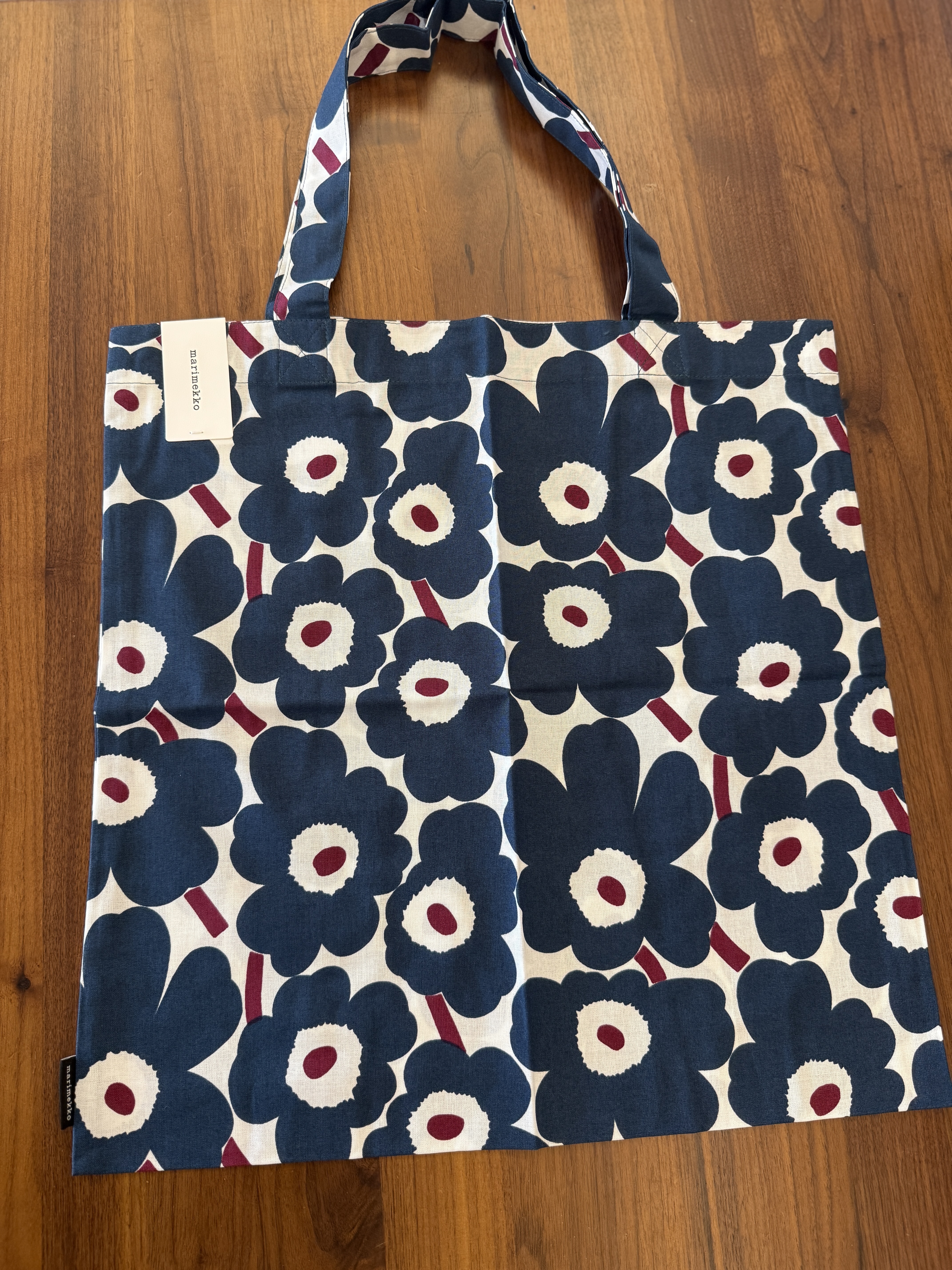 正方形Tote | 絕版 crossover芬蘭航空 | navy x burgundy