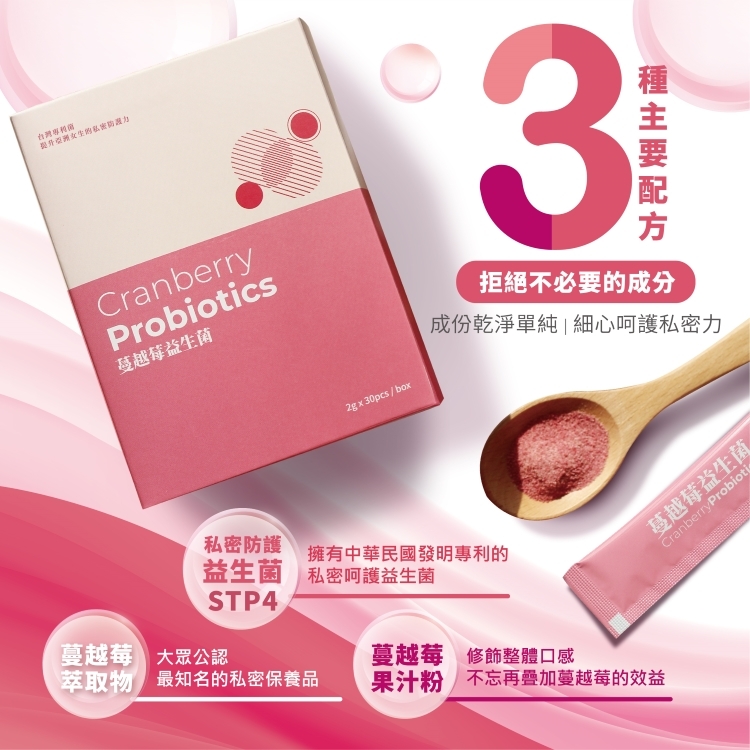 蔓越莓萃取物STP4益生菌蔓越莓果汁粉成分單純