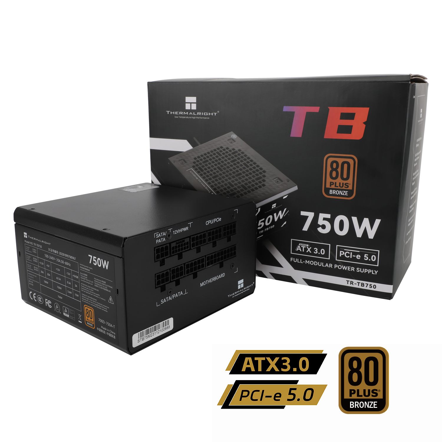 Thermalright TB750 - ATX3.0 Bronze 電源供應器