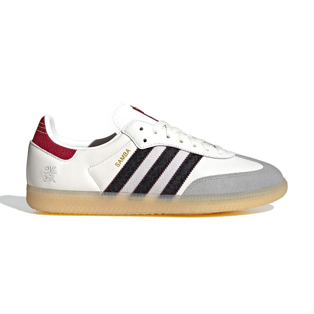 Adidas Samba OG 男鞋 女鞋 酒紅灰色 CNY 新年 蛇年 運動 德訓鞋 復古 中性 休閒鞋 JQ5976