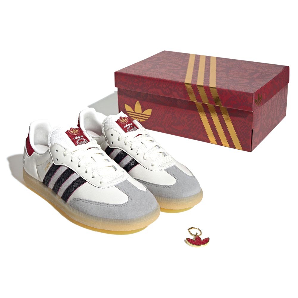 Adidas Samba OG 男鞋 女鞋 酒紅灰色 CNY 新年 蛇年 運動 德訓鞋 復古 中性 休閒鞋 JQ5976