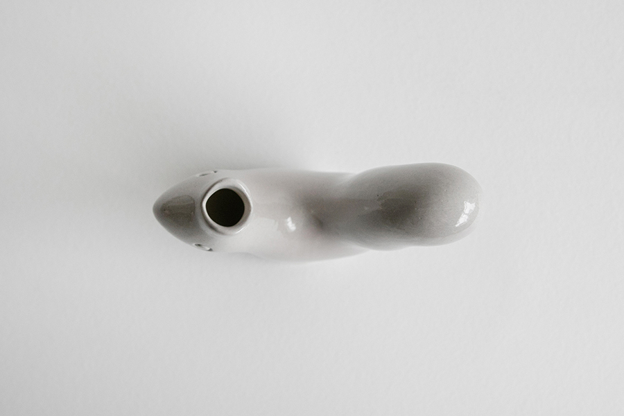 鹿兒島睦週邊-En Liten Van（小小的朋友）花器・Squirrel（松鼠）淺灰