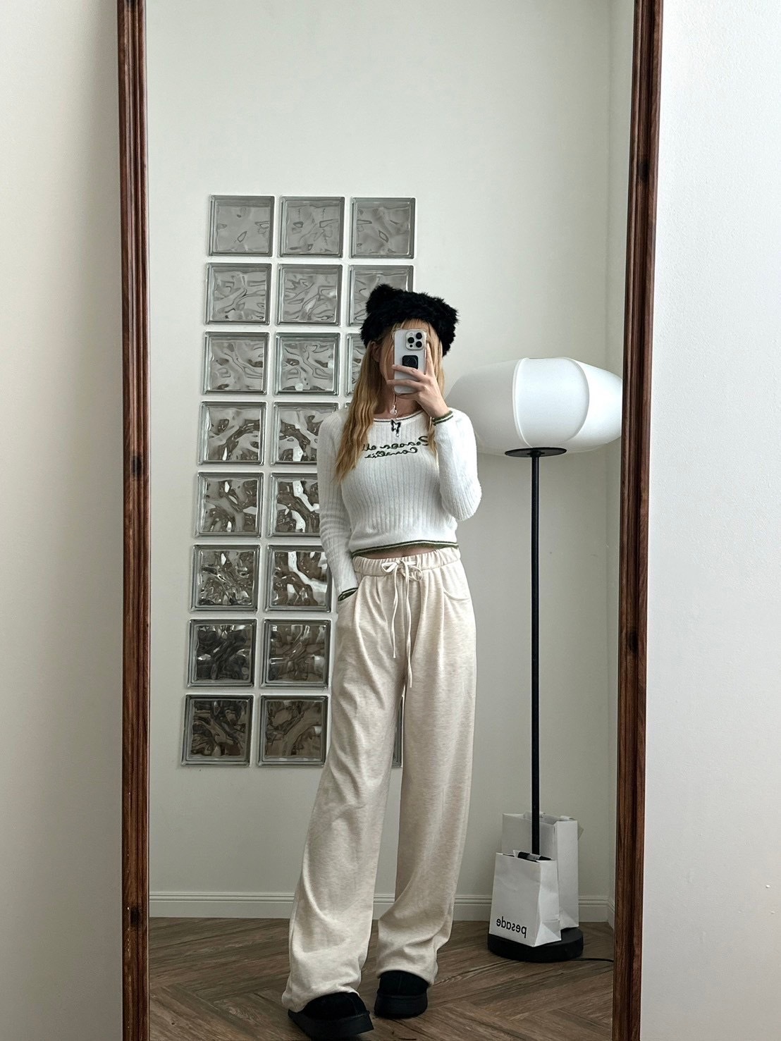 年末出清✧˖°自訂款❤️‍🔥糯米垂垂棉褲（有口袋） 淺燕麥色⭐️