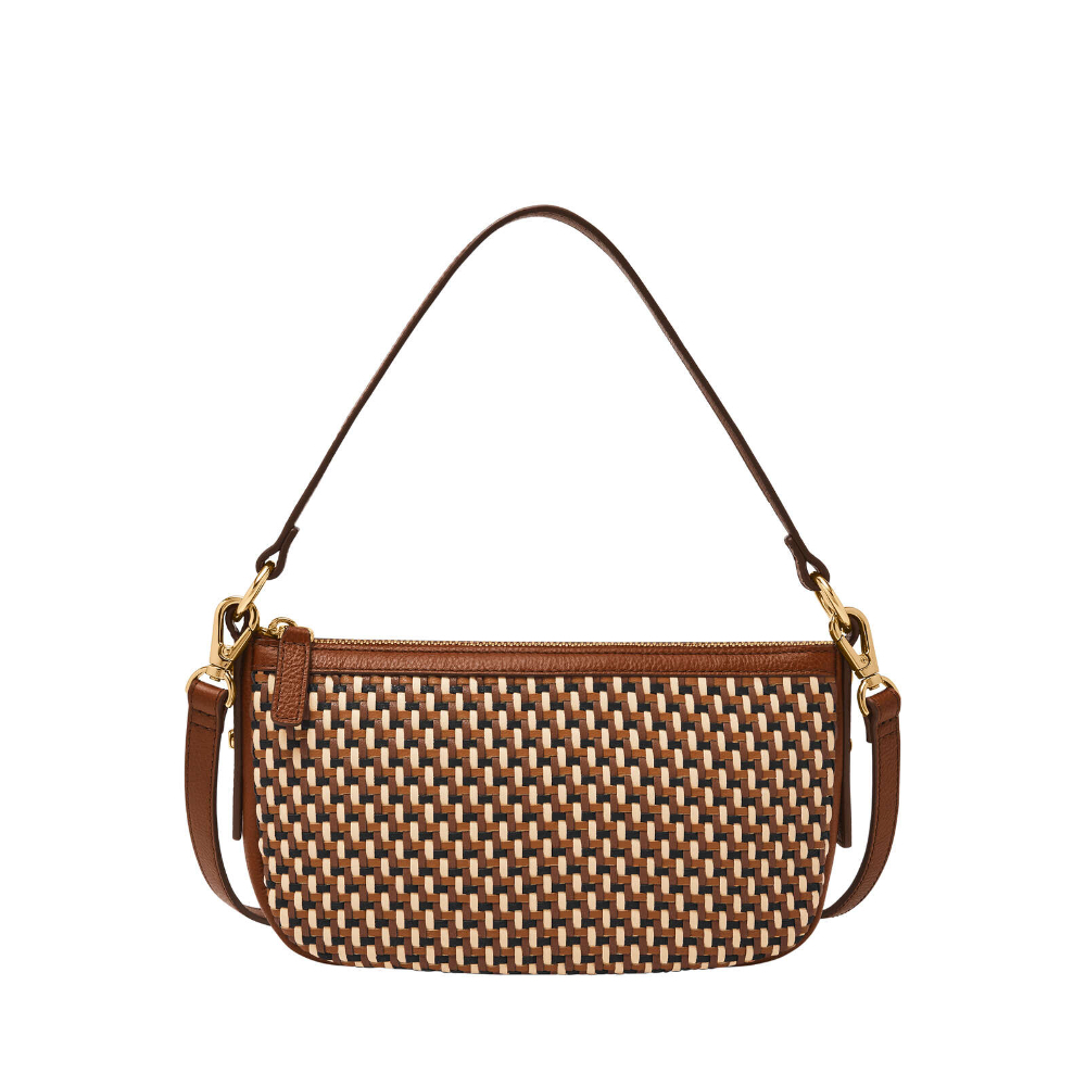 Jolie 真皮法棍包-棕色編織 ZB11111249