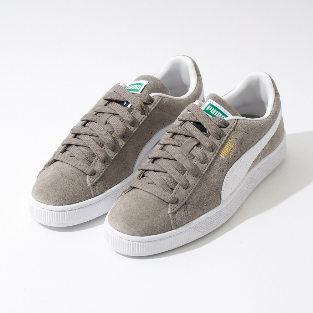 Puma Suede Classic 女鞋 灰白色 麂皮 復古 經典款 休閒 低筒 運動 休閒鞋 39978106