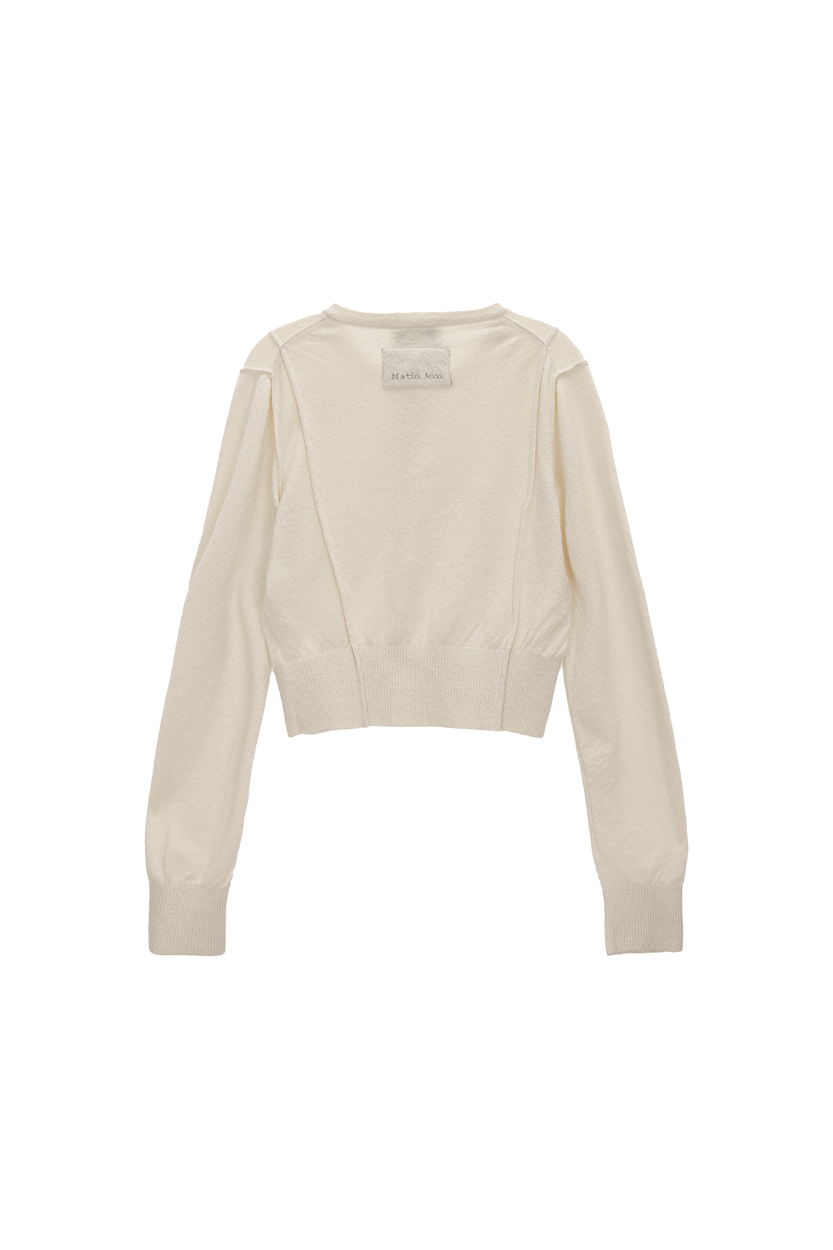 密拷邊針織衫 象牙白