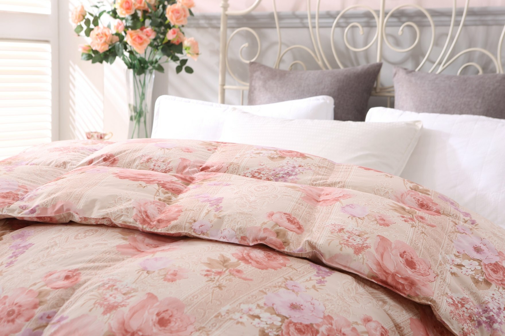 雙E 京都雙面花羽絨被|97%水鳥羽絨